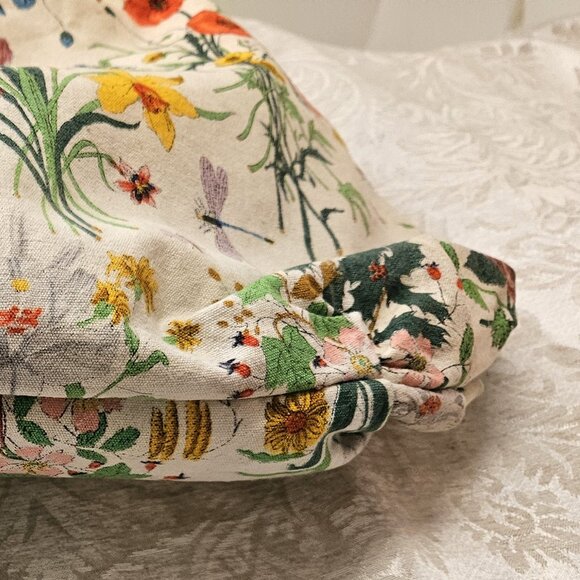 Gucci "Flora" vintage hobo bag canvas, gold shield tag, authenticity certificate - Picture 9 of 12